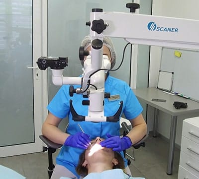 Canal treatment under the microscope - image 7